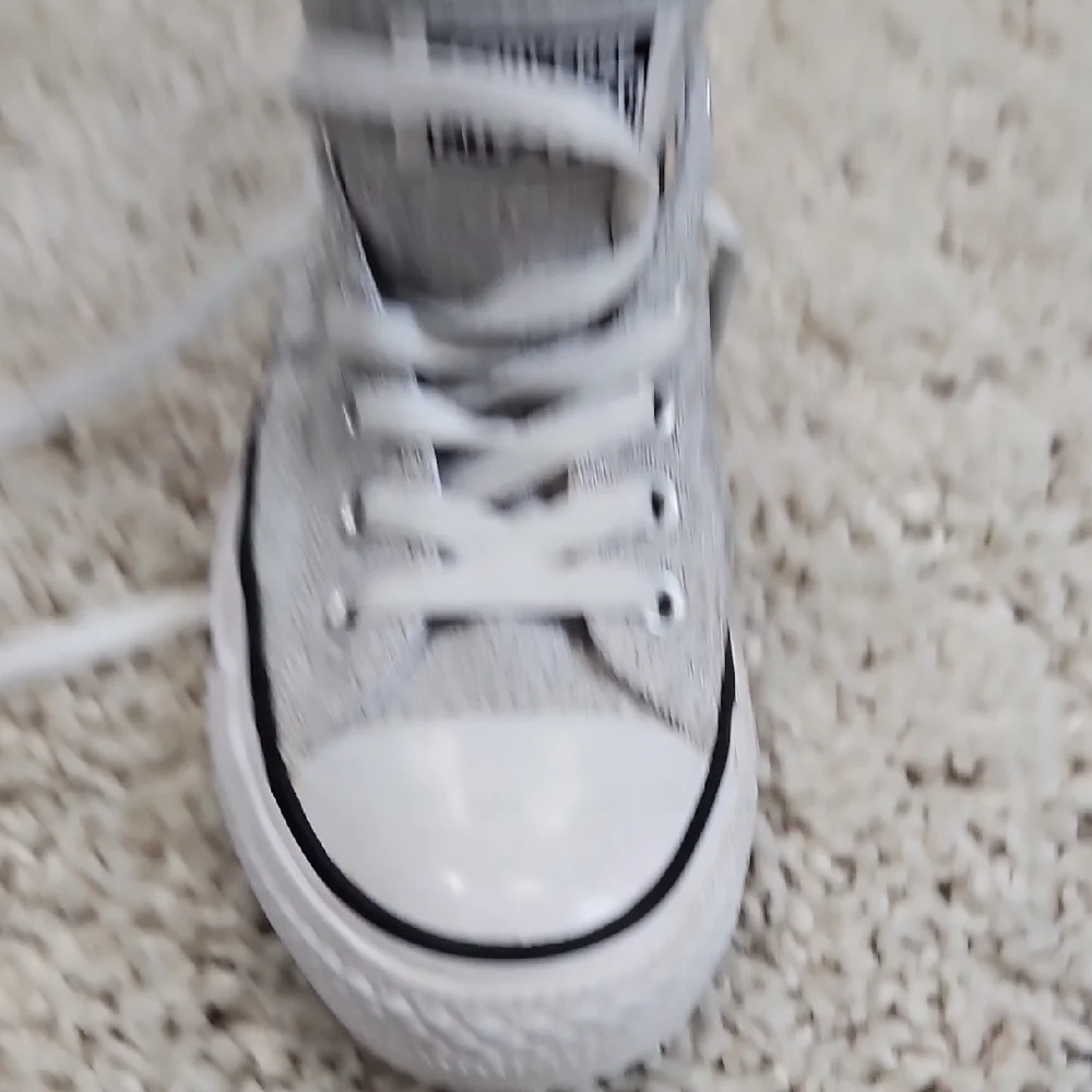 Casual Gray and White Women's Sneakers - Picture 10 of 14